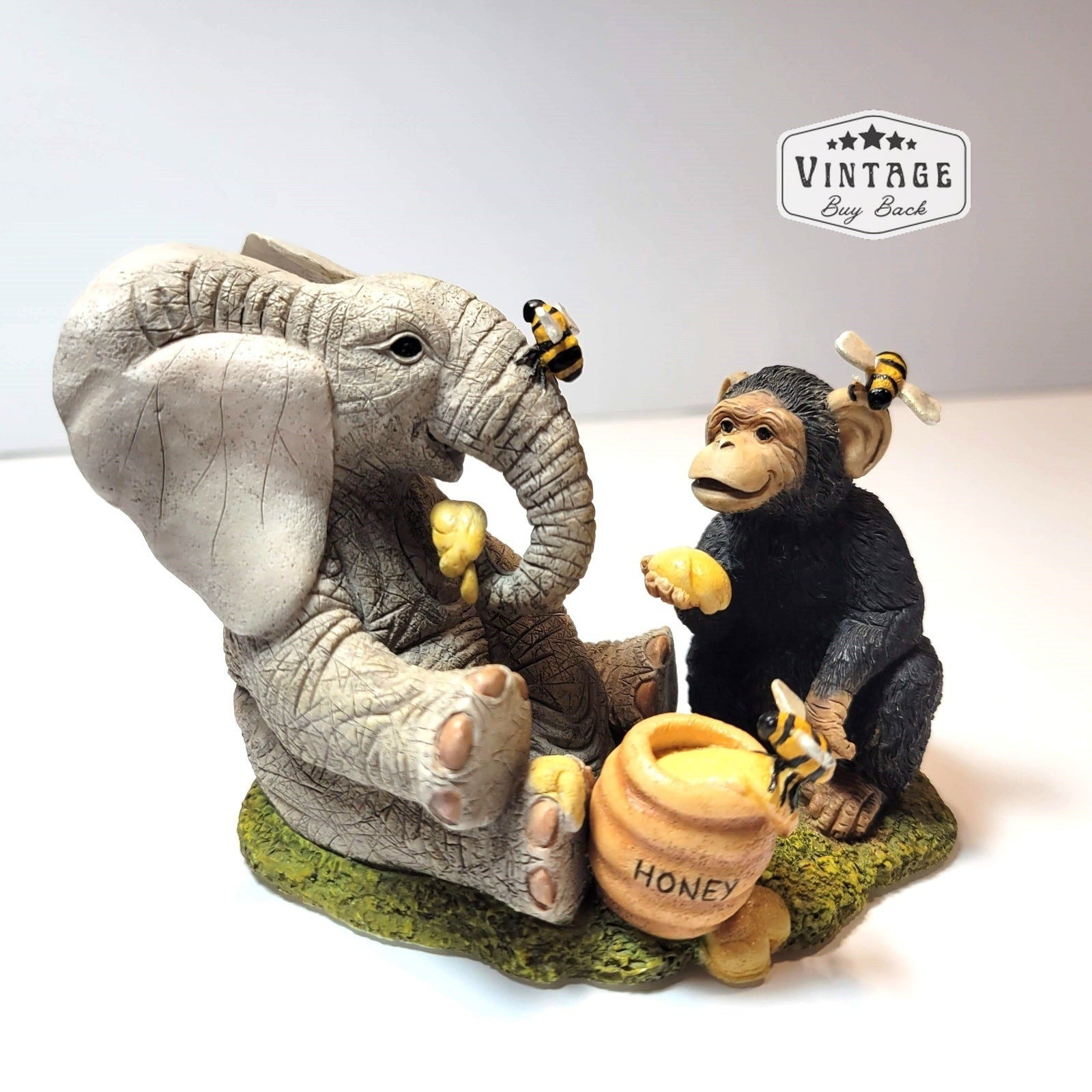 Elephant/Monkey Figurine