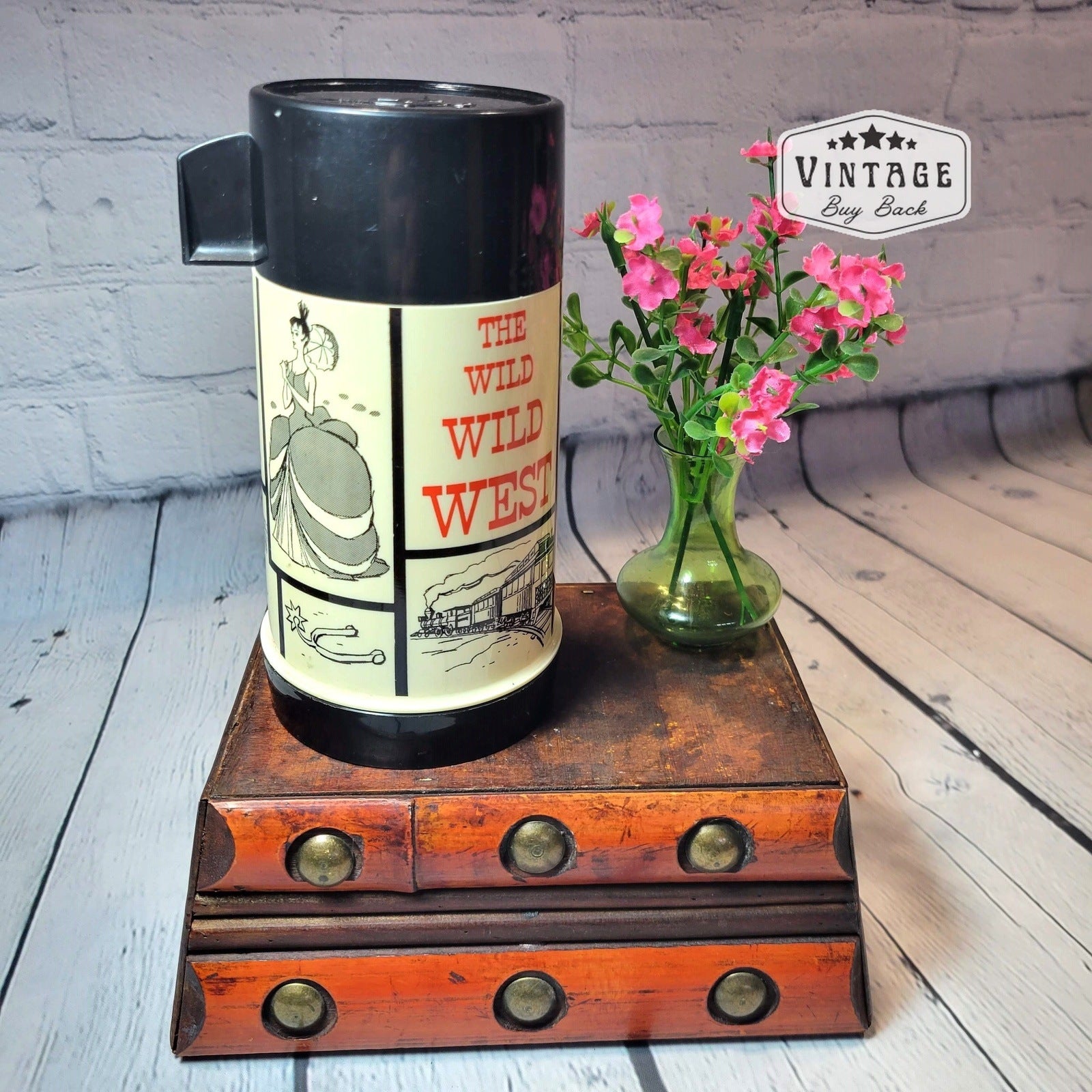 Vintage 1969 Aladdan Wild Wild West Thermos