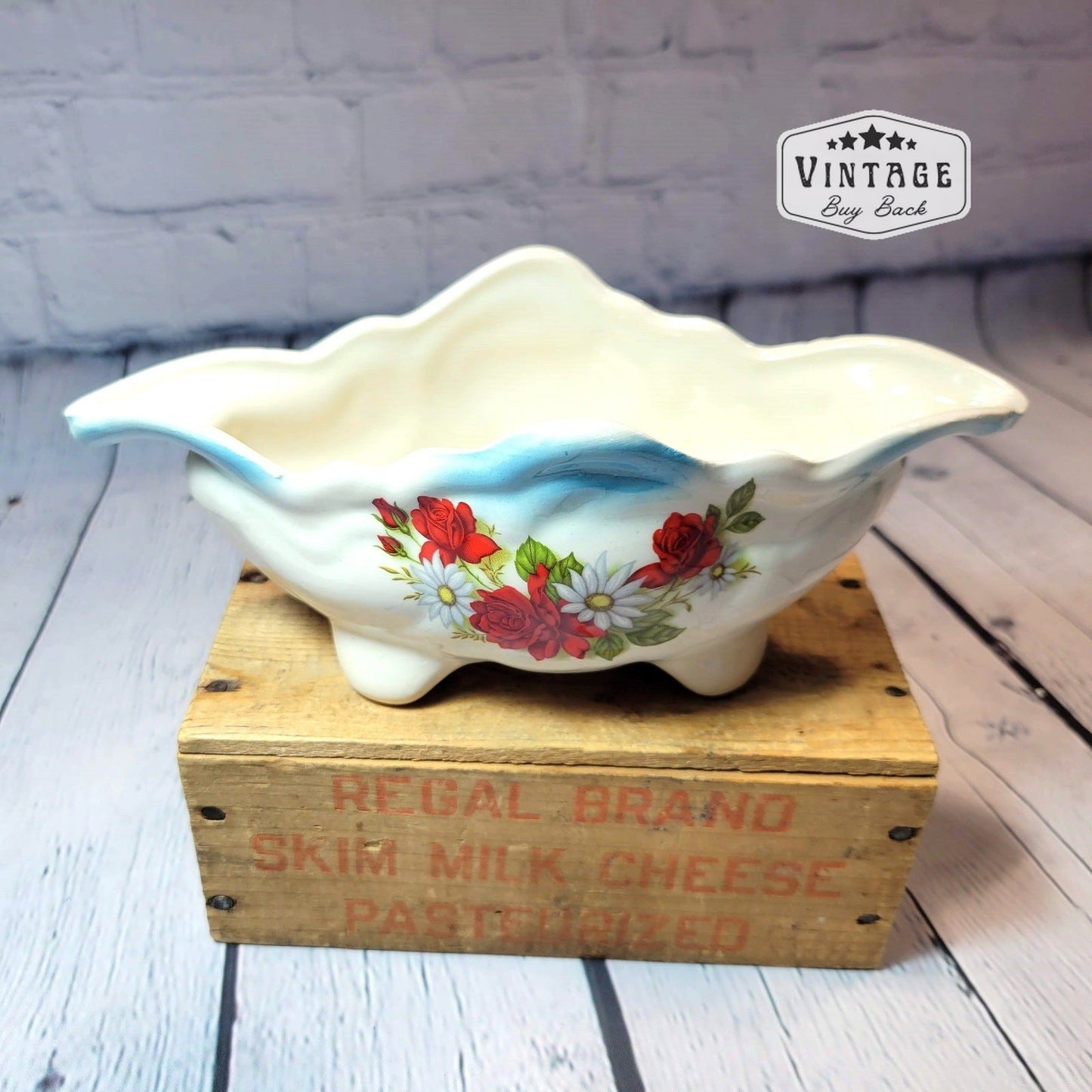 Vintage Victorian Style Porcelain Catch-All Dish