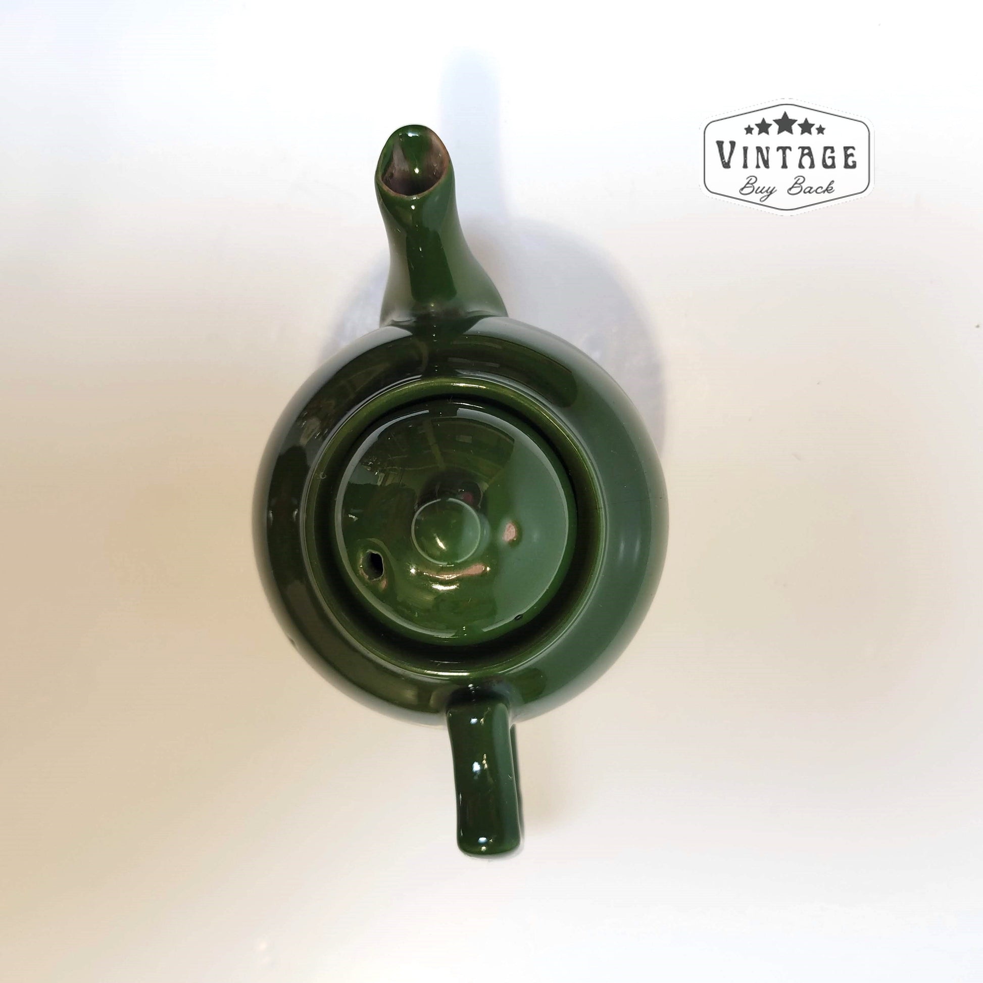 Ceramic Tea Pot Olive Green Made in Japan