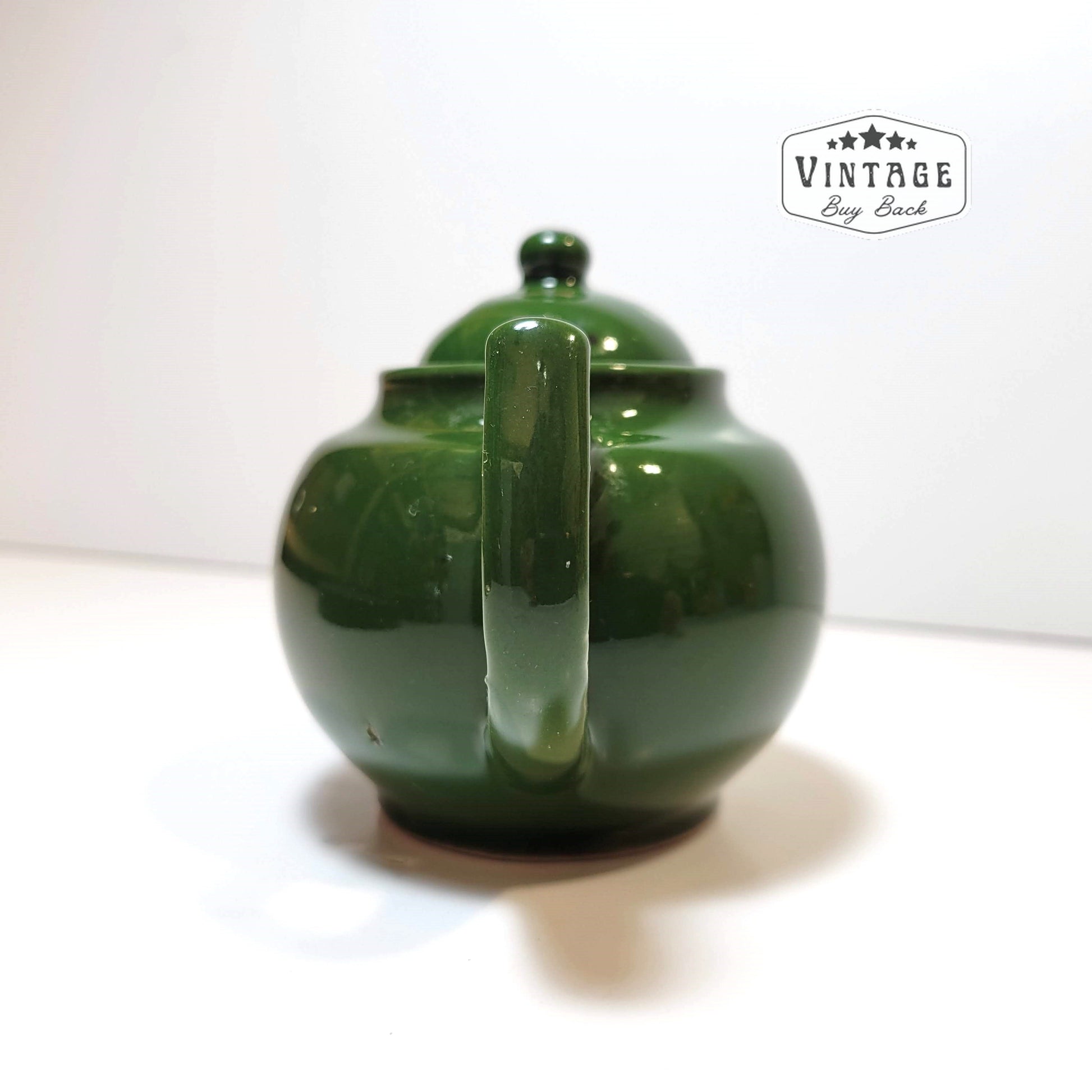 Ceramic Tea Pot Olive Green Made in Japan