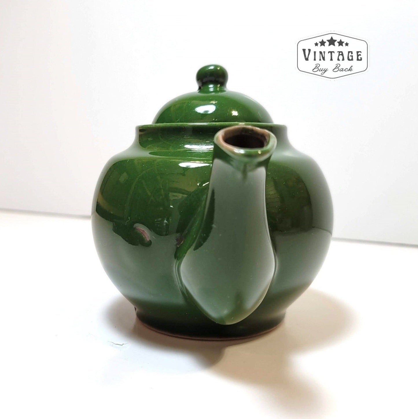 Ceramic Tea Pot Olive Green Made in Japan