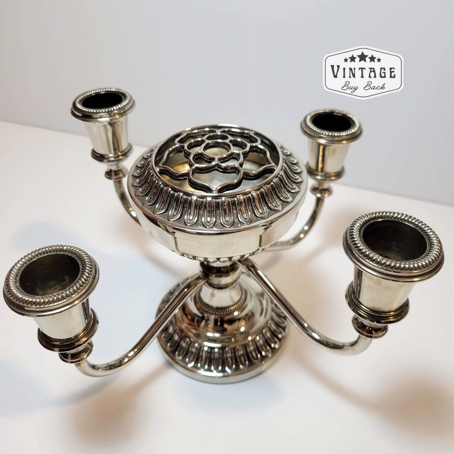 Vintage Seba Candelabra/Flower frog centre