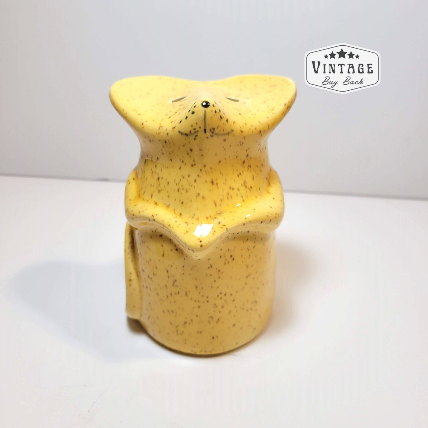 Vintage Yellow Mouse Cheese Shaker