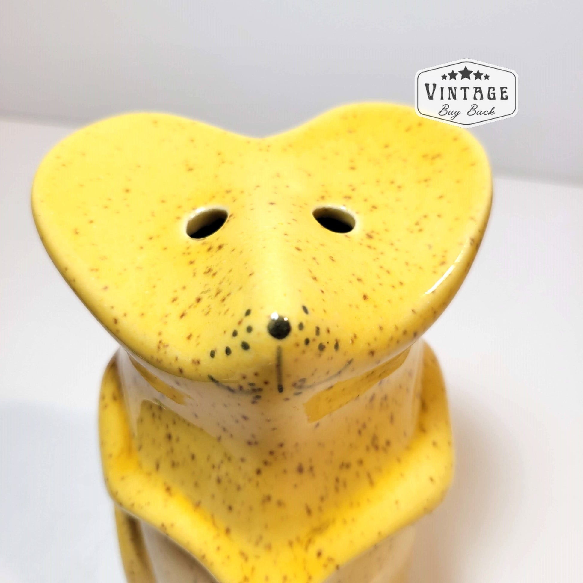 Vintage Yellow Mouse Cheese Shaker