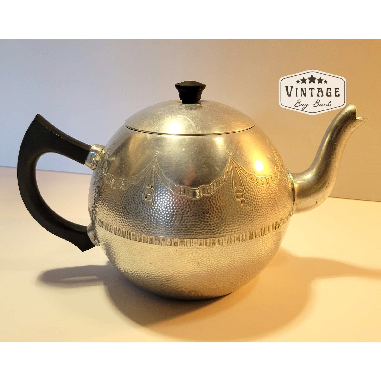 Vintage Aluminium Swan Brand "Empire" Teapot