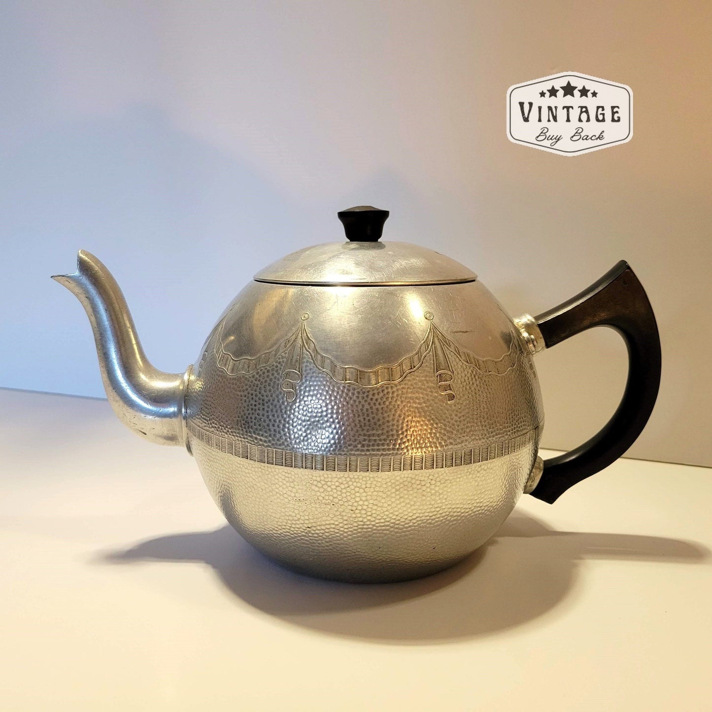 Vintage Aluminium Swan Brand "Empire" Teapot