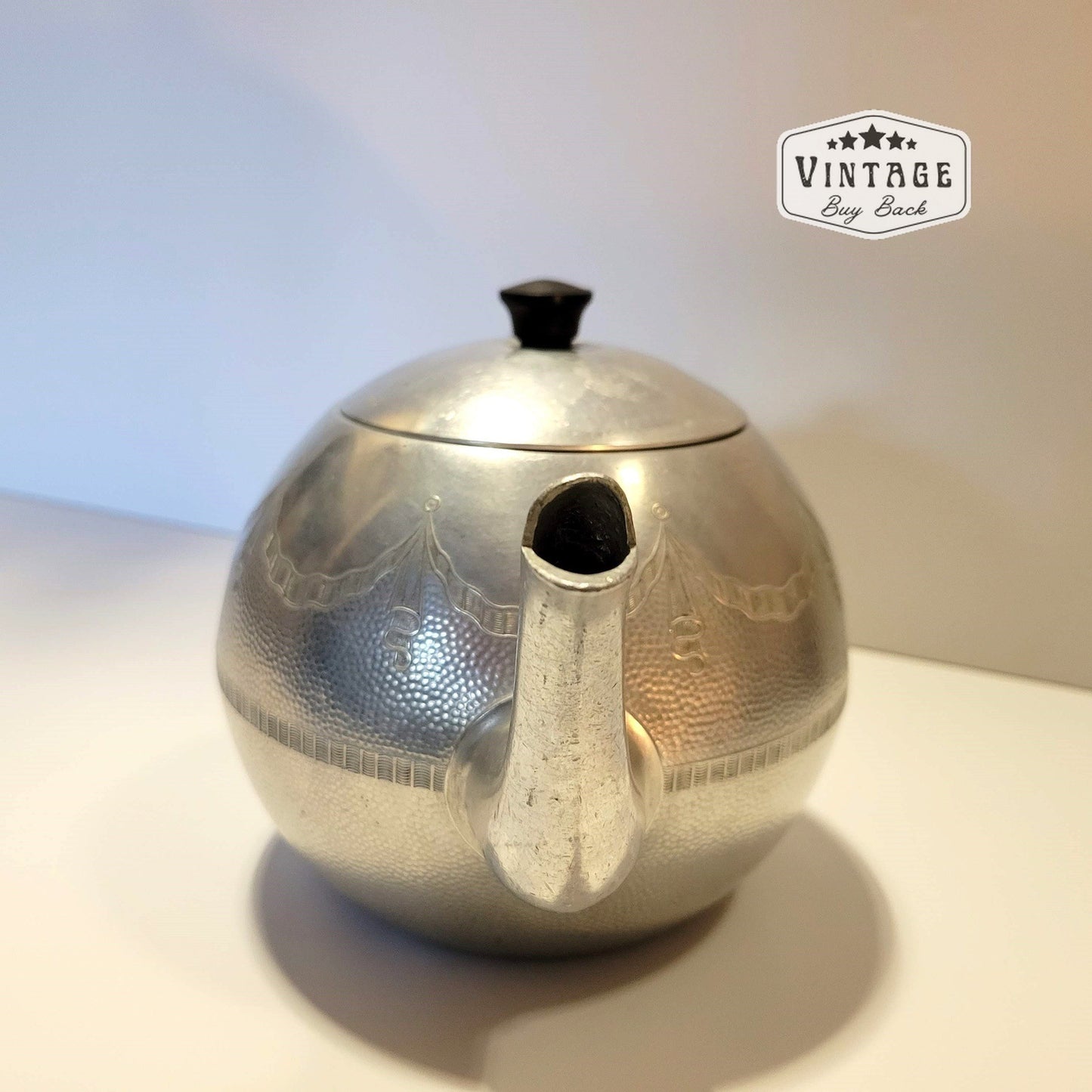 Vintage Aluminium Swan Brand "Empire" Teapot