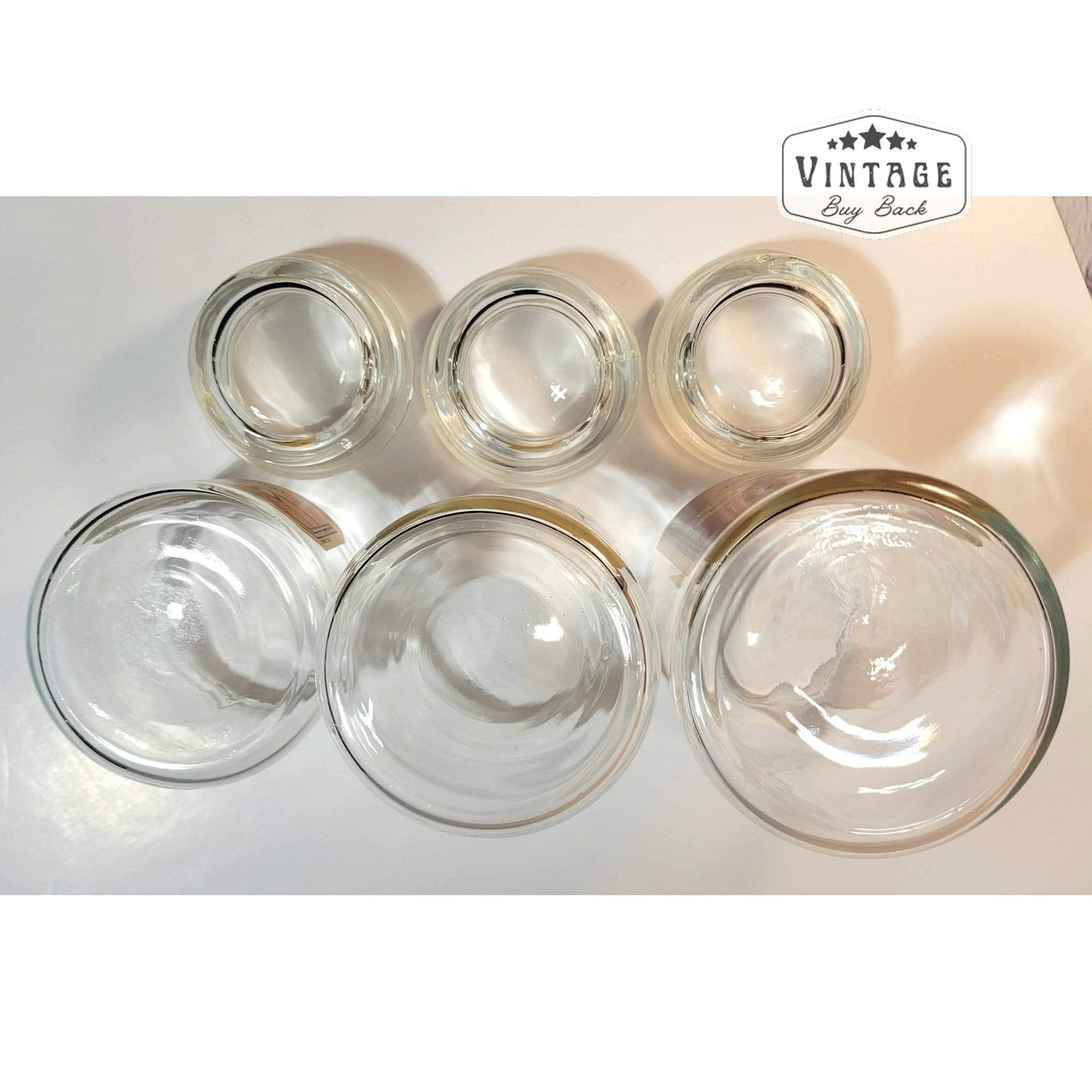 Aunt Jenny's Vintage '80's USA Set of 3 Glass Canisters