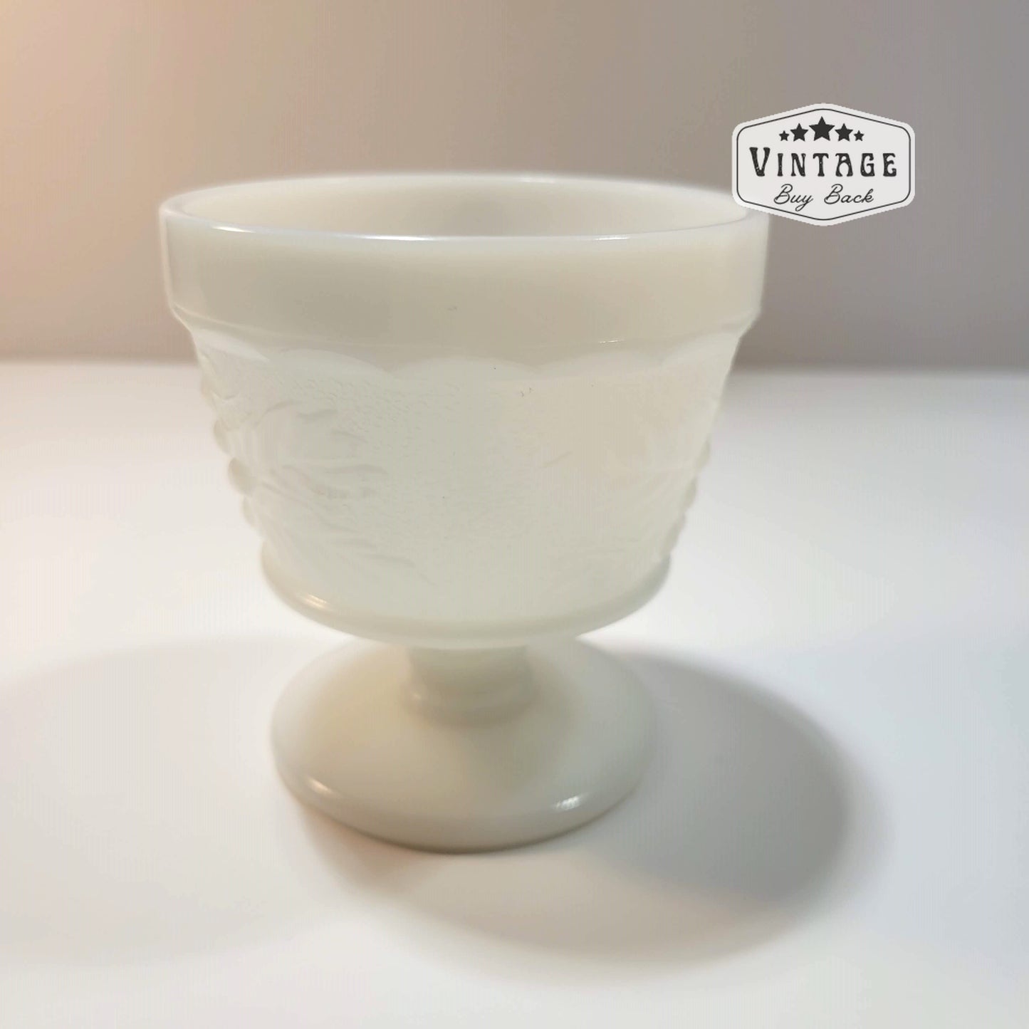 Vintage Indiana Milk Glass Pedestal Dessert cup