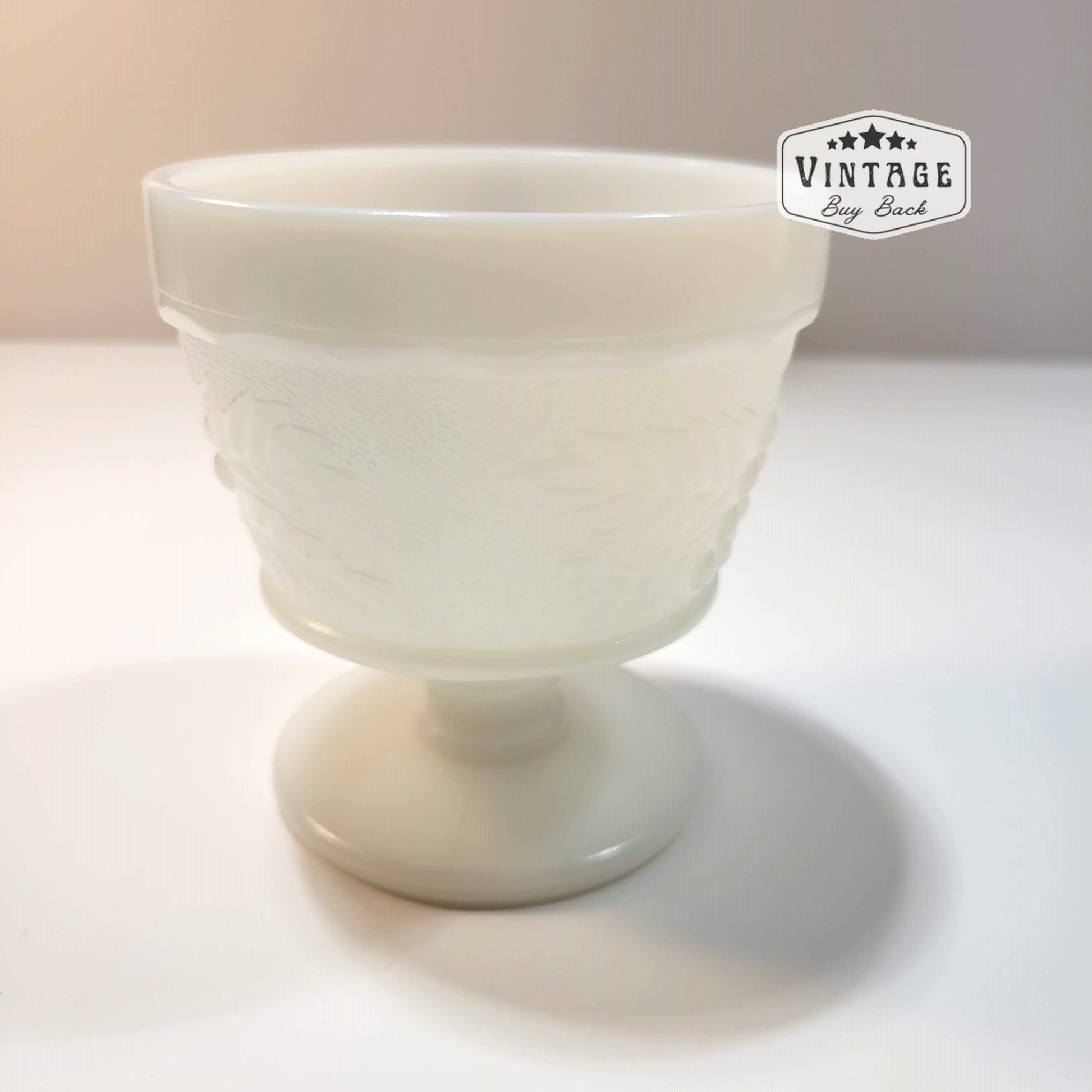 Vintage Indiana Milk Glass Pedestal Dessert cup