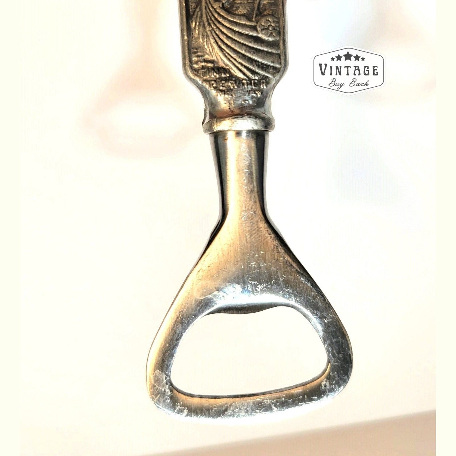 Vintage Norwegian Viking Pewter Bottle Opener