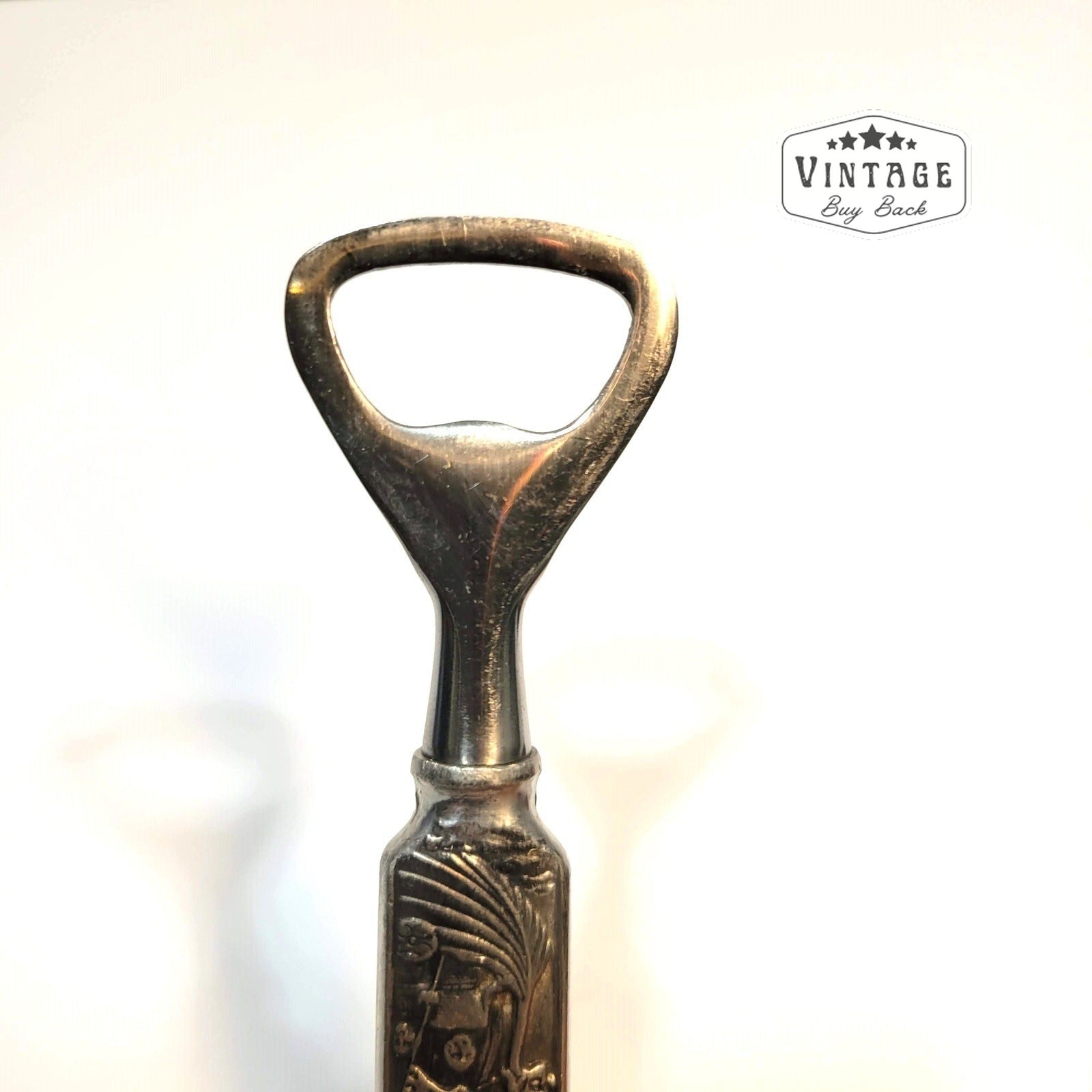 Vintage Norwegian Viking Pewter Bottle Opener