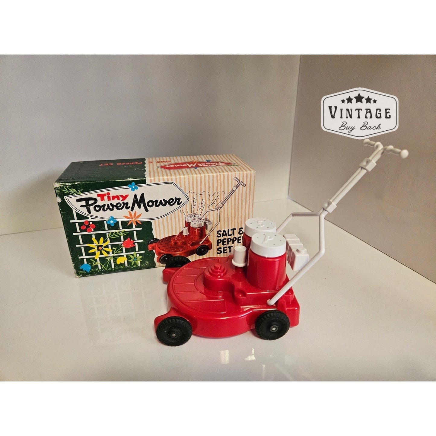 1950's Snapper Power Law Mower Salt & Pepper Shaker