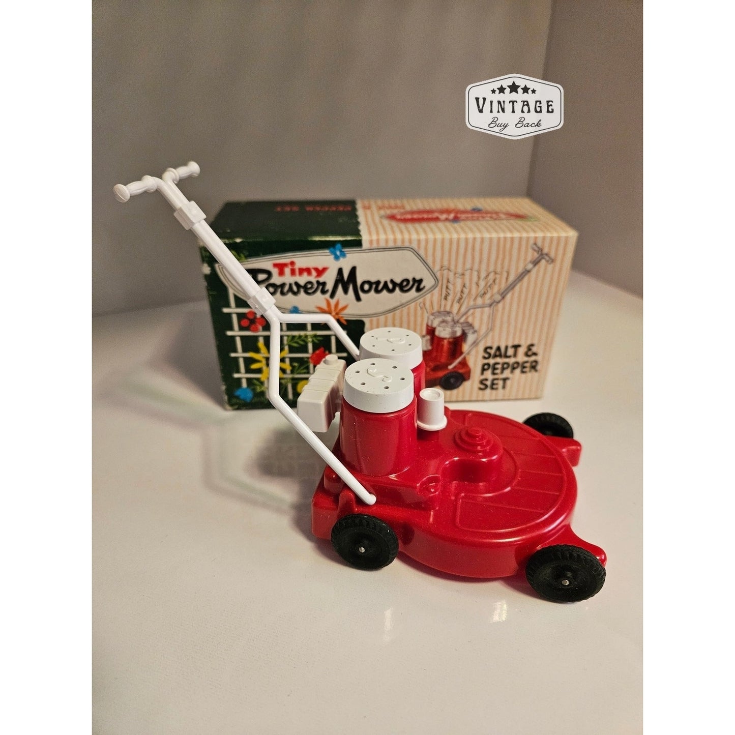 1950's Snapper Power Law Mower Salt & Pepper Shaker