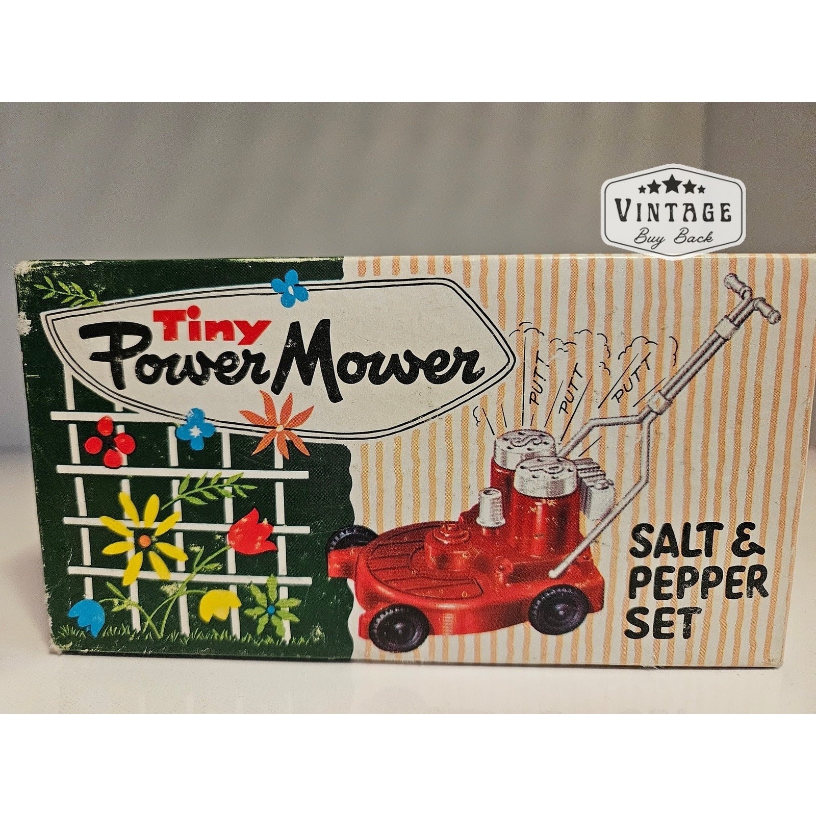 1950's Snapper Power Law Mower Salt & Pepper Shaker