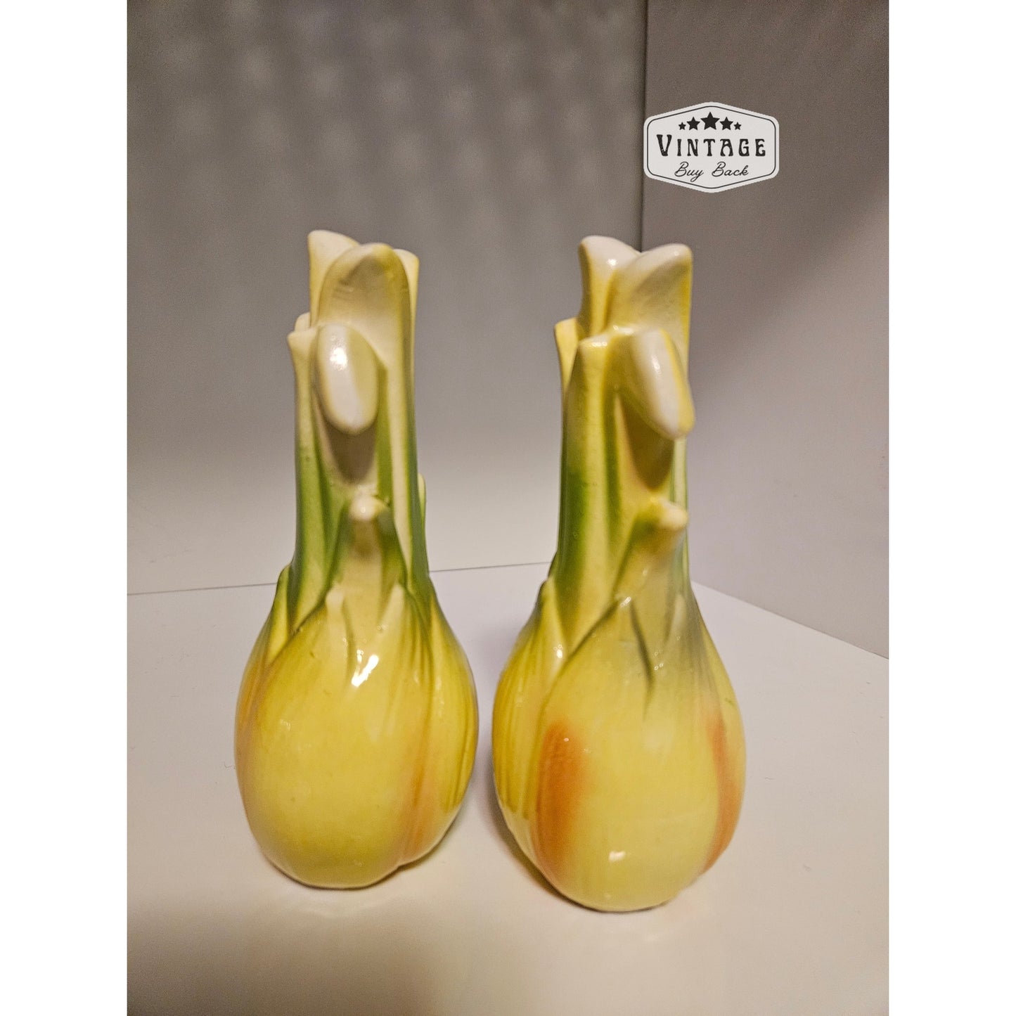 MCM Majolica Onion Salt & Pepper Shakers