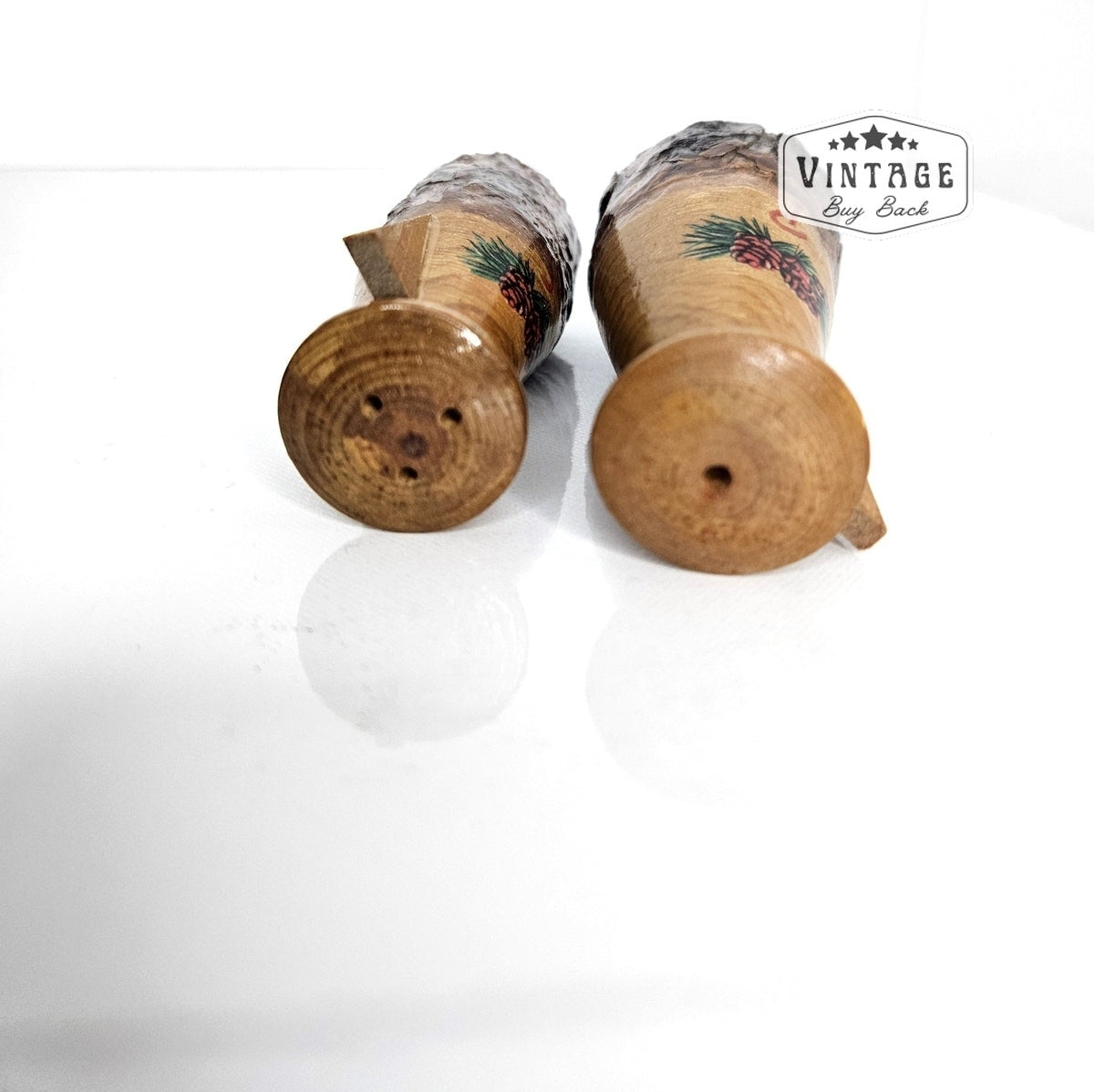 Carved Timber Salt & Pepper Shakers