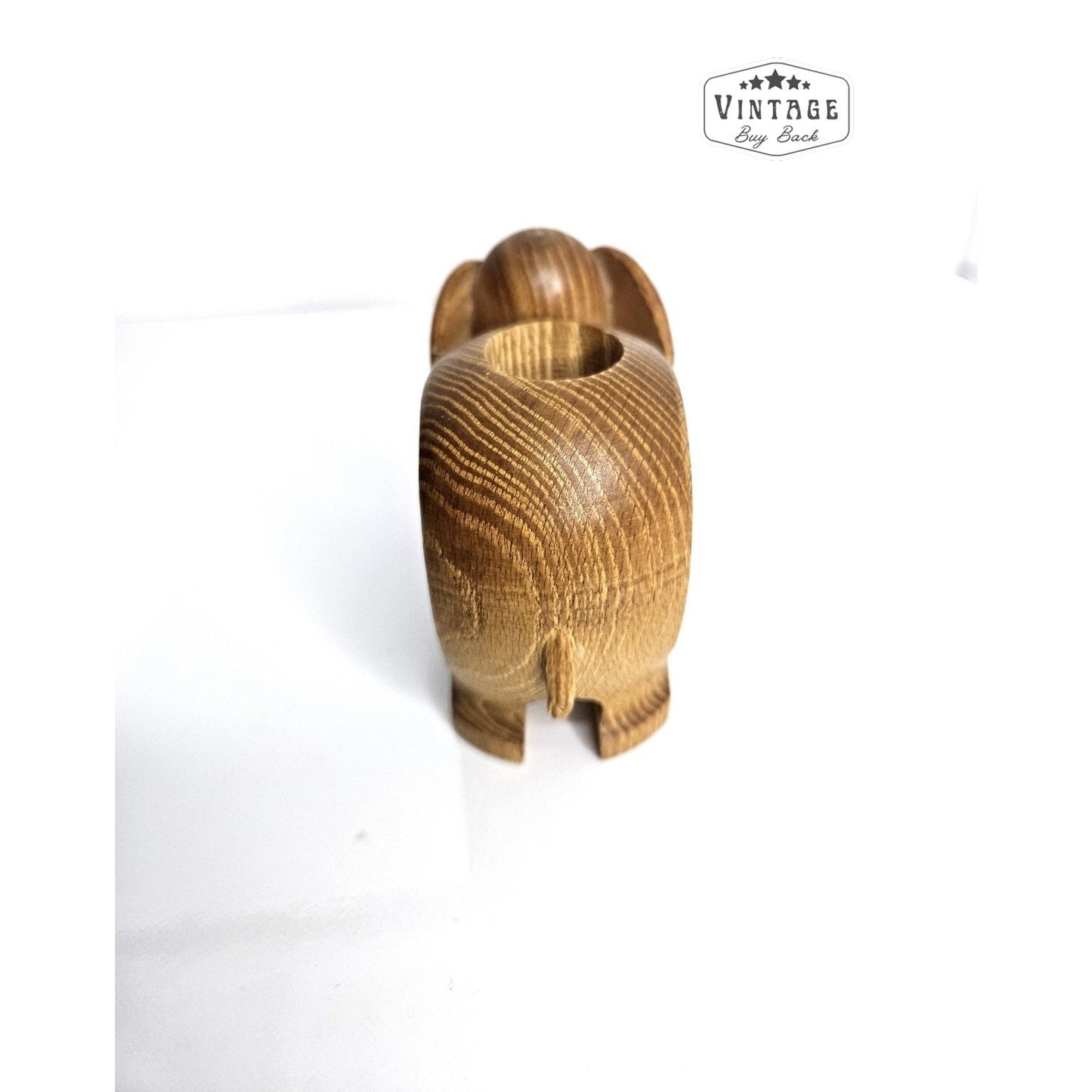 Vintage Wooden Elephant Souvenir Toothpick Holder