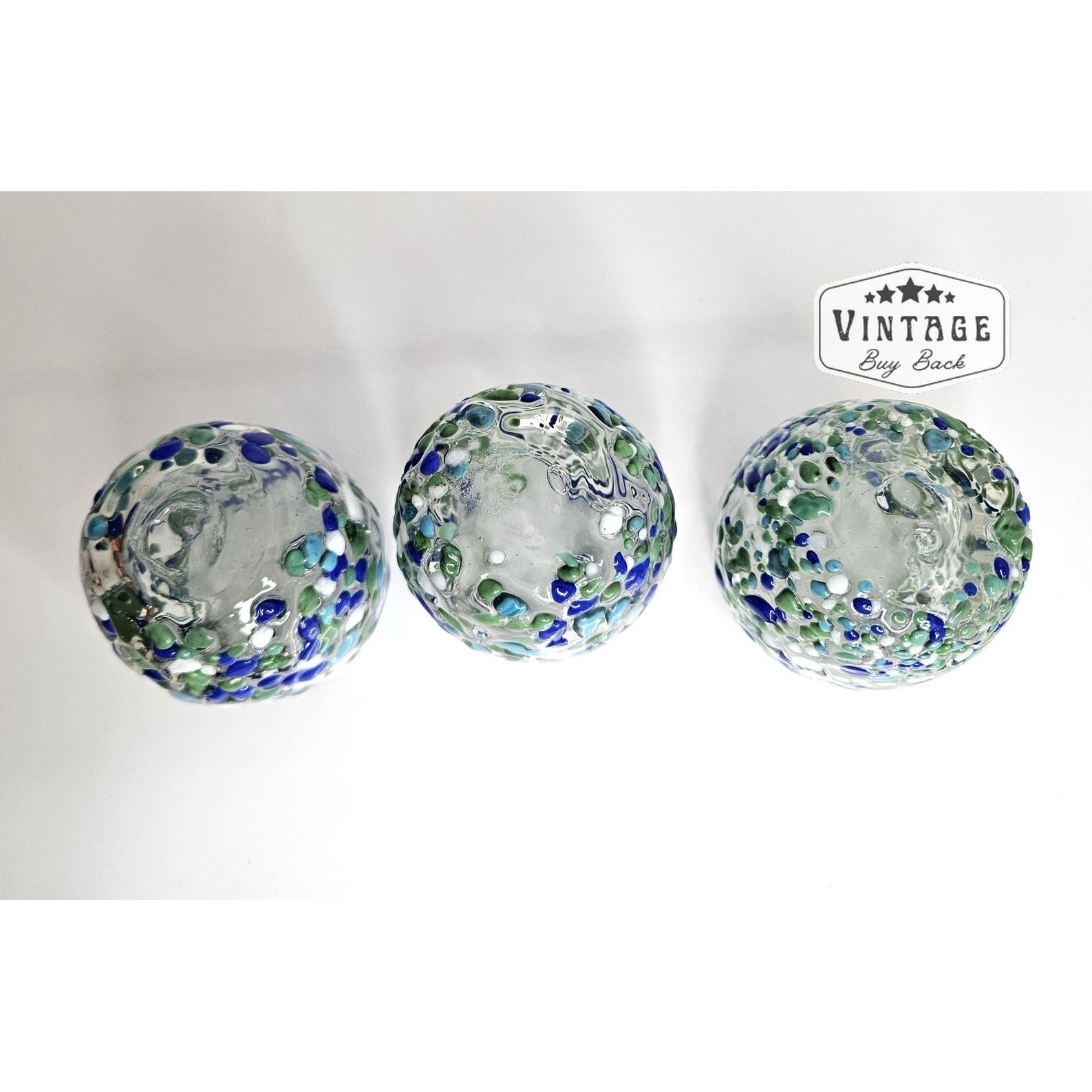 Confetti Blue Green Mini Vases